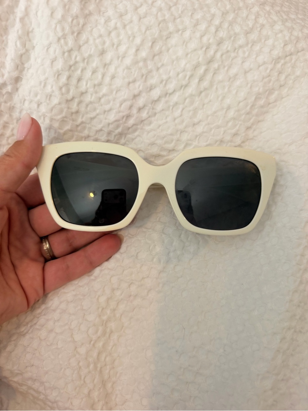 CELINE Monochroms 03 Ivory Butterfly Sunglasses